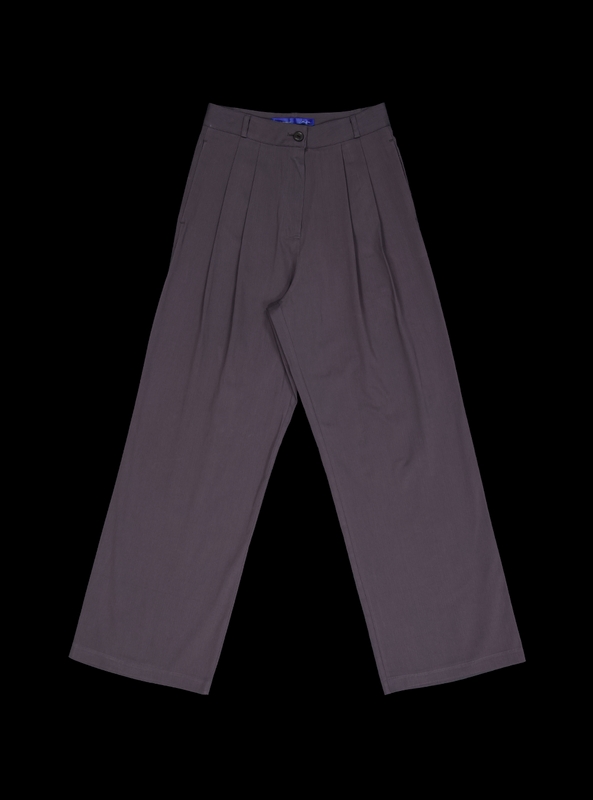 Ordinary wide pants (charcoal)