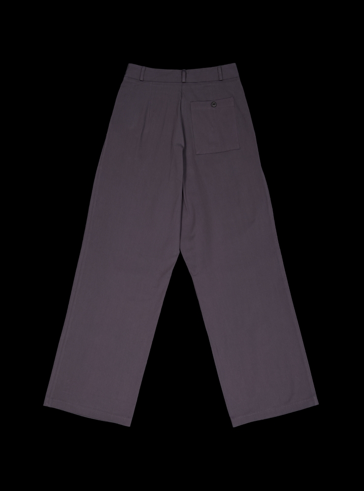 Ordinary wide pants (charcoal)