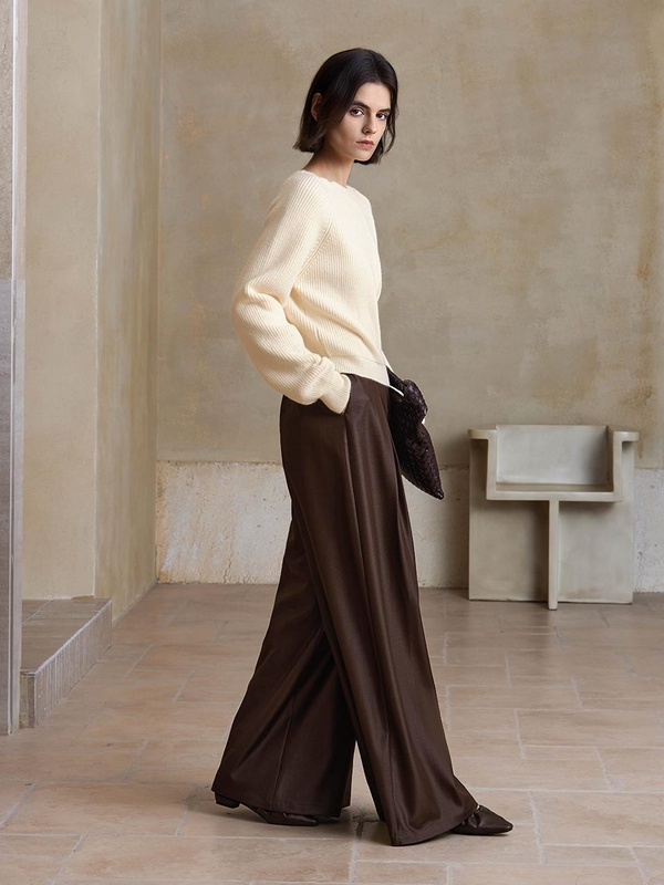 YY_Wide-leg drape pants