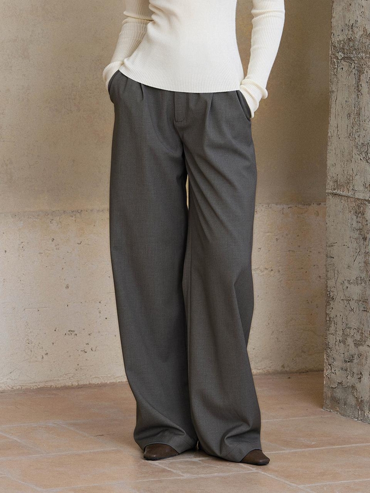 YY_Commuter wide-leg long pants