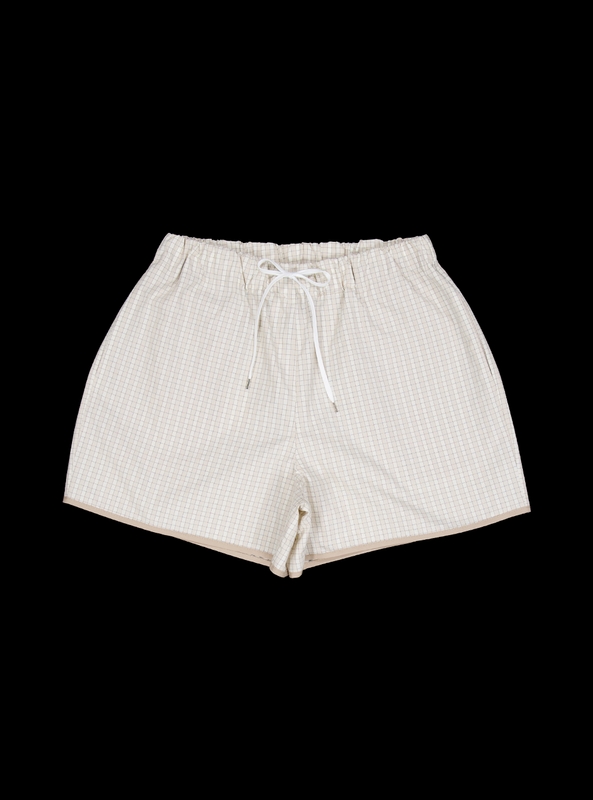 Checkboard shorts (beige)