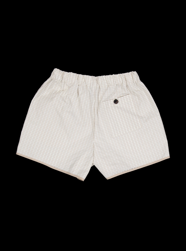 Checkboard shorts (beige)