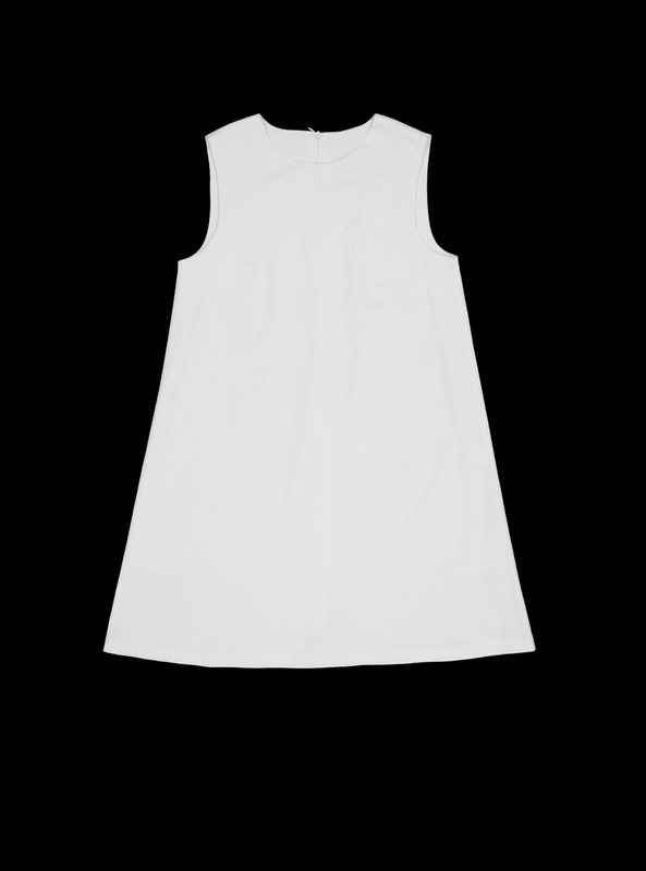 Pinny layered dress (white)