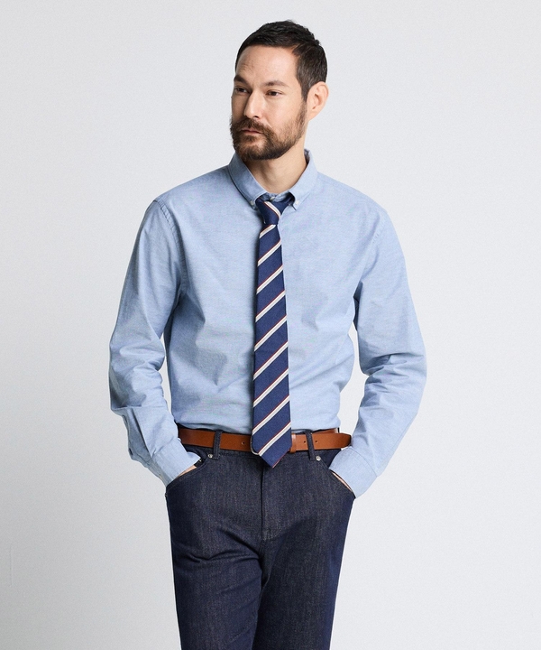 Compact Stretch Oxford_블루 (Easy Fit)