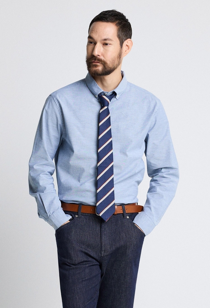 Compact Stretch Oxford_블루 (Easy Fit)