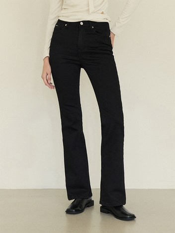 [기모] [-7cm 숏버전 추가] SPAN BOOTCUT PANTS_BLACK