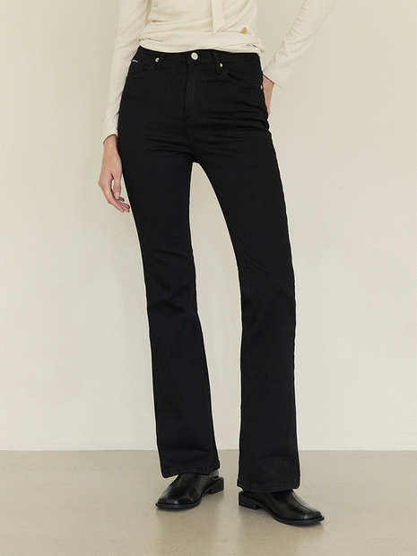 [기모] [-7cm 숏버전 추가] SPAN BOOTCUT PANTS_BLACK