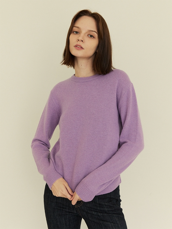 CASHMERE KNIT PULLOVER (3COLORS)