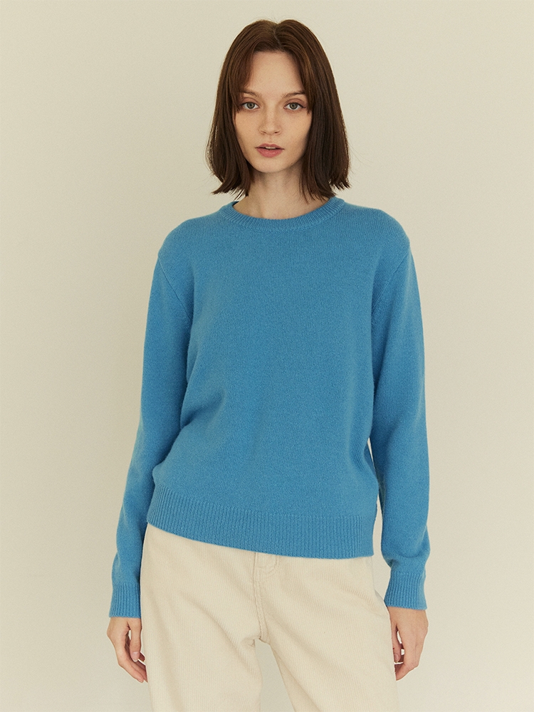 CASHMERE KNIT PULLOVER (3COLORS)