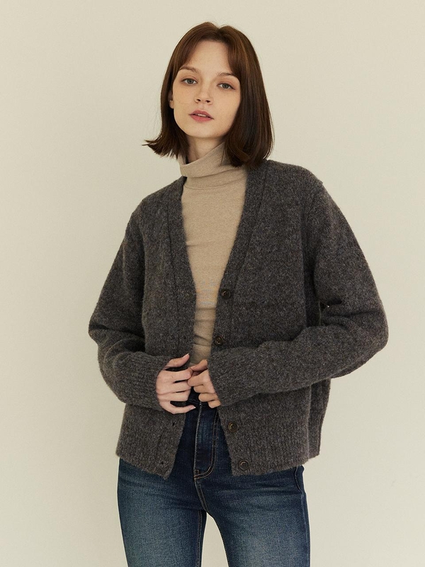 PURE KNIT CARDIGAN (2COLORS)