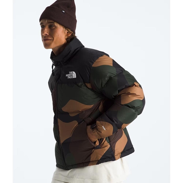 노스페이스 남성 1996 레트로 눕시 Nuptse 패딩 자켓 TNF Black Block Camo Print