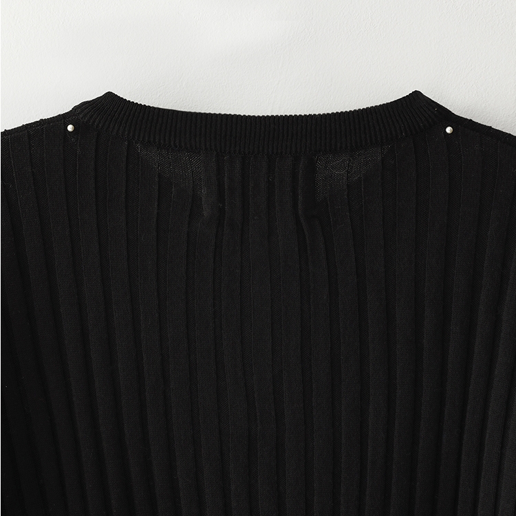 Bluesf merino wool henry neck knitwear - Black