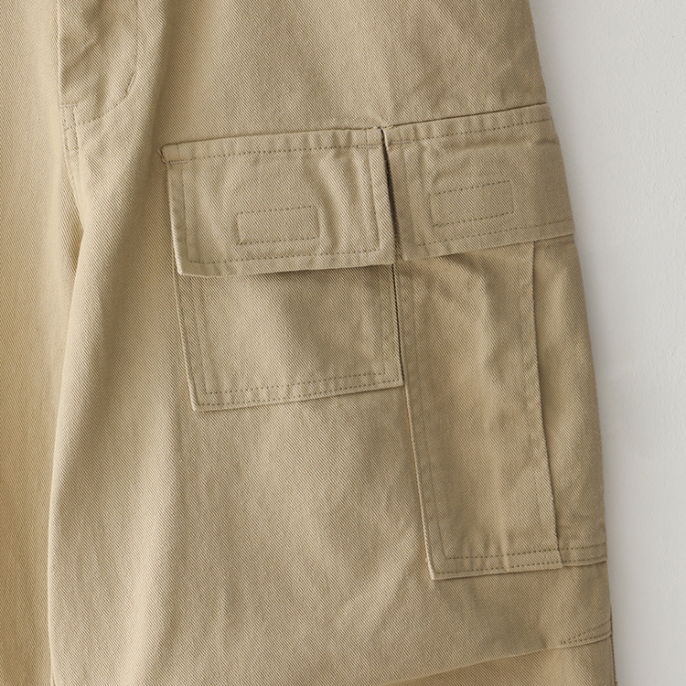 Bluesf semi-wide washed cargo pants