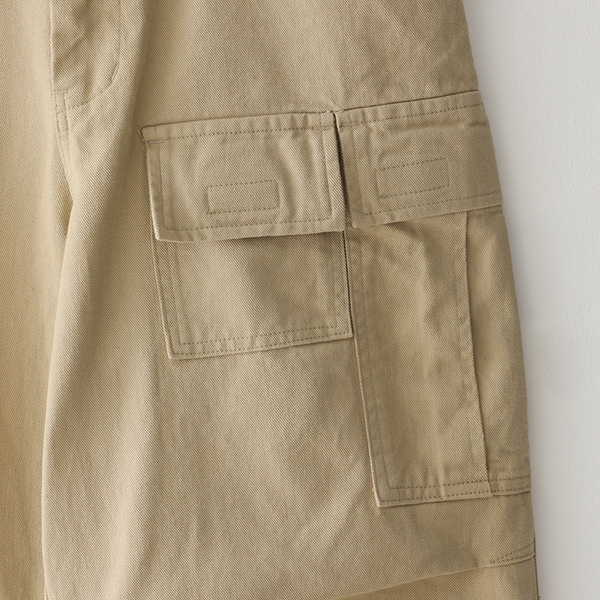 Bluesf semi-wide washed cargo pants