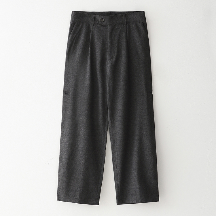 Bluesf woolen wide slacks