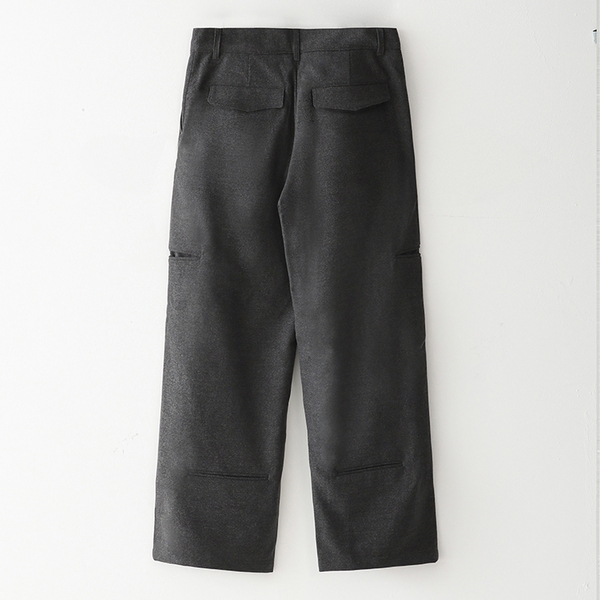 Bluesf woolen wide slacks