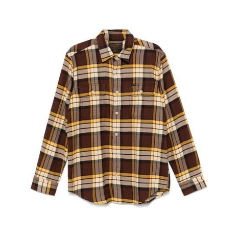 [해외배송] 24FW 필슨 긴팔 셔츠 FMCAM0016 W0322 201 BROWN YELLOW Giallo