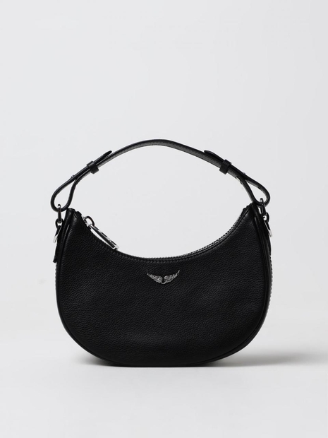 쟈딕 앤 볼테르 FW24 Moonrock Zadig & Voltaire grained leather bag LWBA02401 001 Black