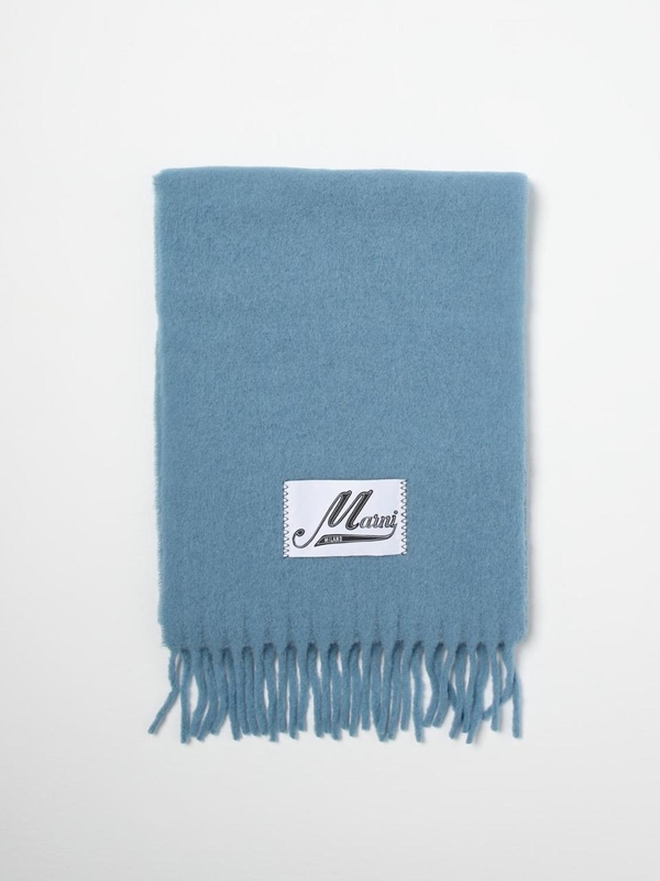 마르니 FW24 Marni wool blend scarf SCMC0059Y0UTW918 00B47 Light Blue