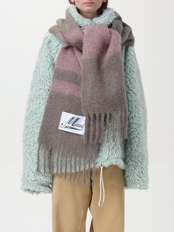 마르니 FW24 Marni Alpaca scarf SCMC0122Y0UAW037 STC68 Green