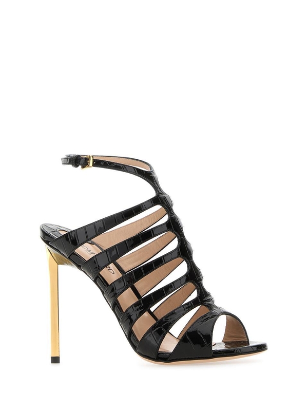 톰 포드 SS24 TOM FORD SANDALS W3425LSP035G 1N001 BLACK