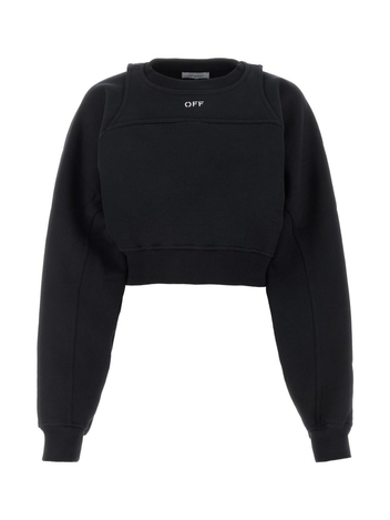 오프 화이트 FW23 OFF WHITE SWEATSHIRTS OWBA071F23JER001 1001 BLACKWHIT