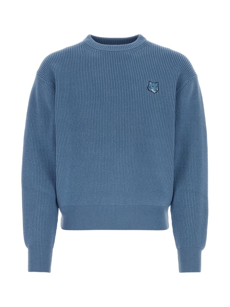 메종키츠네 SS24 MAISON KITSUNE KNITWEAR MM00809KT1098 P428 HAMPTONBLUE