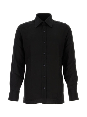 톰 포드 FW24 TOM FORD SHIRTS HSBC01SPS66 LB999 BLACK