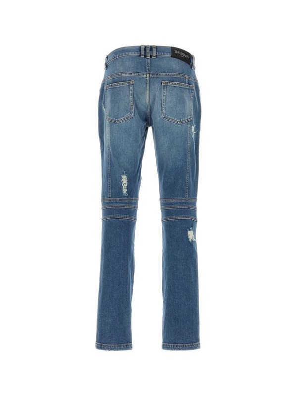 발망 FW24 BALMAIN JEANS DH1MG009DE57 6KD BLEUJEANBRUT