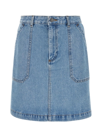 아페쎄 FW23 APC SKIRTS COGELF06299 IAB IABLIGHTBLUE