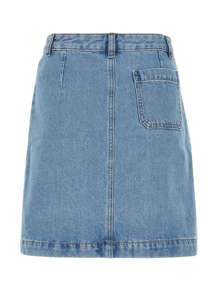 아페쎄 FW23 APC SKIRTS COGELF06299 IAB IABLIGHTBLUE