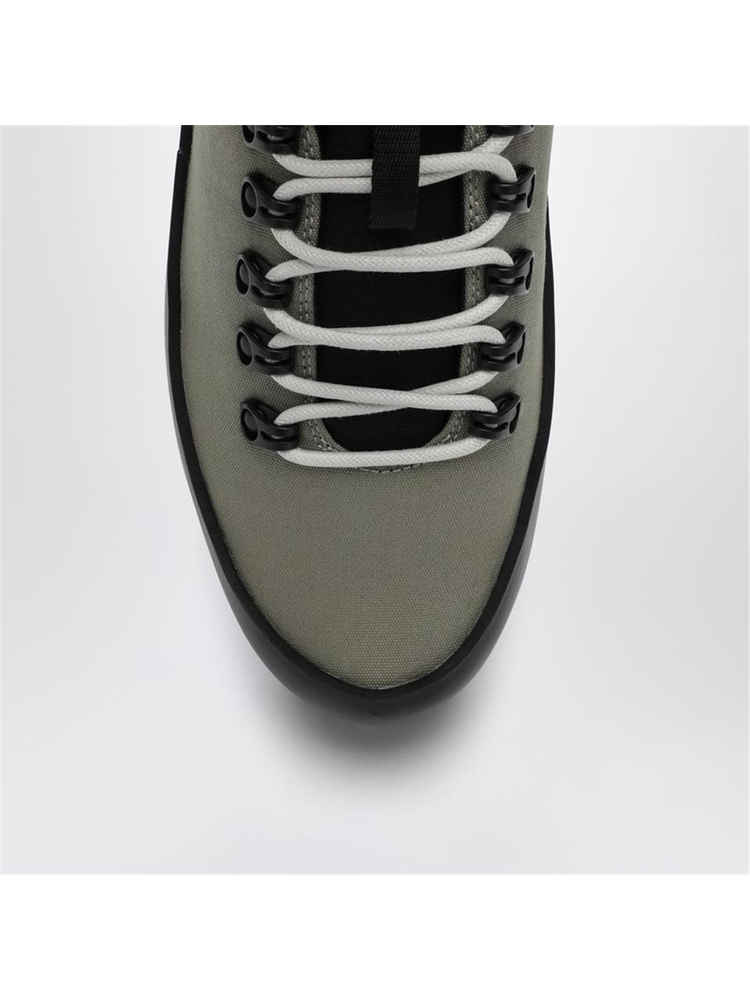 로아 FW23 ROA Olive green lace-up canvas sneaker CVFA70NY Green