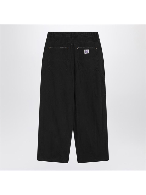 니들스 FW24 Needles H.D. Apron black trousers PU194CO Black