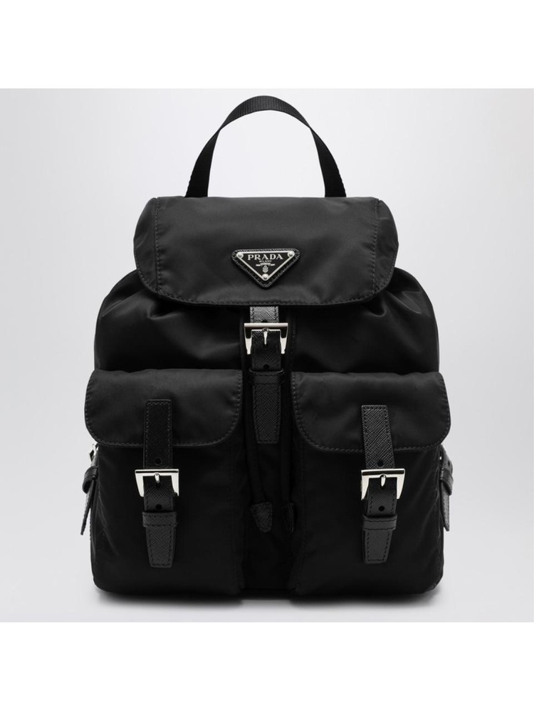 프라다 SS25 Prada Re-Edition 1978 small black Re-Nylon backpack 1BZ677OOORV44 Black