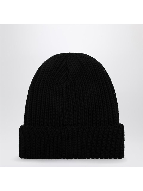 니들스 FW24 Needles Black ribbed wool bonnet PU063WO Black