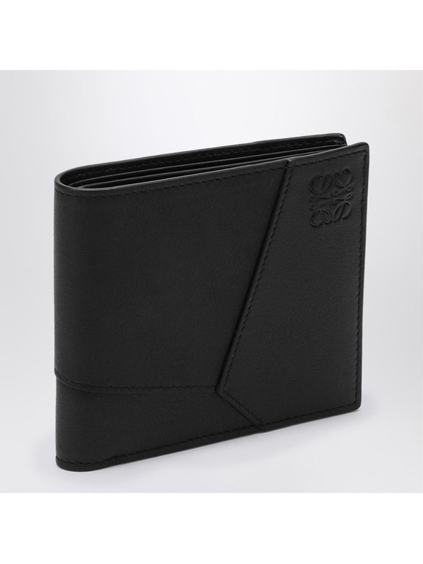 로에베 SS25 Loewe Black Puzzle bi-fold wallet C510302X16LE Black