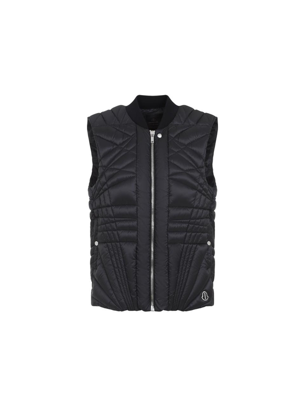 몽클레르 SS25 Moncler X Rick Owens MU02D1A03 Megapenta Flight Vest J209N1A00003.M4424 Black