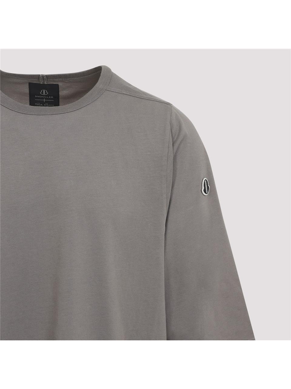 몽클레르 SS25 Moncler X Rick Owens MU02D8C01 Crewneck T-Shirt J209N8C00002.M4630 Grey