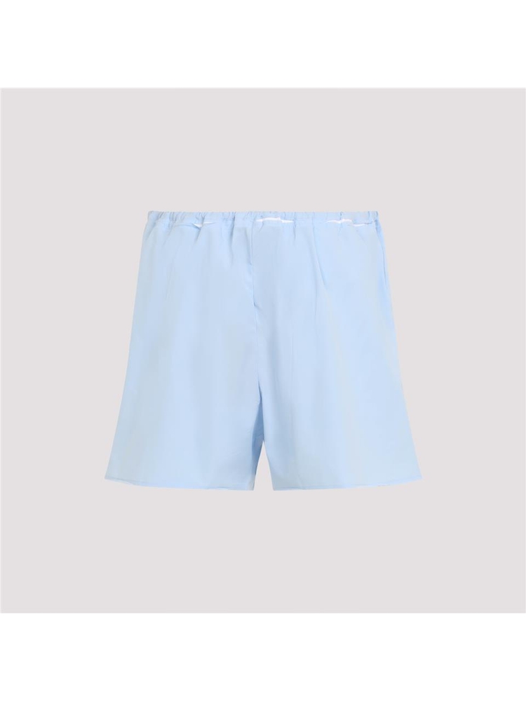 미우미우 SS25 Miu Miu Cotton Shorts SP9453SOOO.10RG Blue