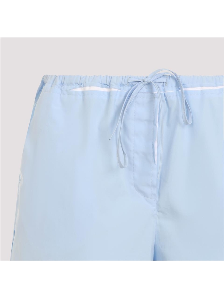 미우미우 SS25 Miu Miu Cotton Shorts SP9453SOOO.10RG Blue