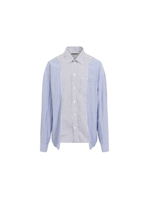 발렌시아가 FW24 Balenciaga Patched Shirt 809012.TRM04 White