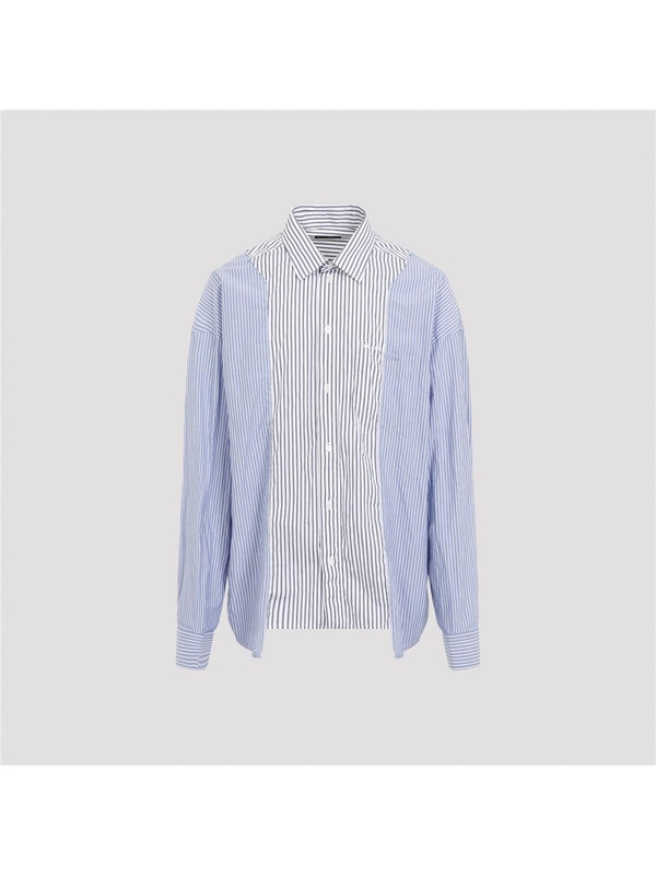 발렌시아가 FW24 Balenciaga Patched Shirt 809012.TRM04 White