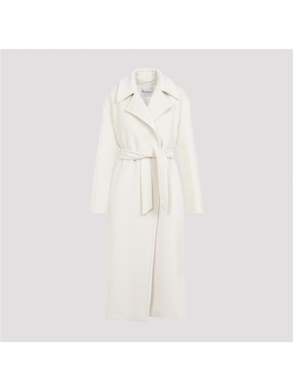 막스마라 FW24 Max Mara Fragore Teddy Bear Biver Coat 2421016112600.10622 White