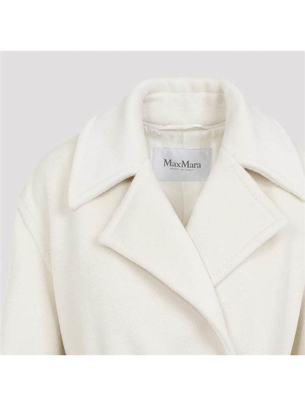 막스마라 FW24 Max Mara Fragore Teddy Bear Biver Coat 2421016112600.10622 White