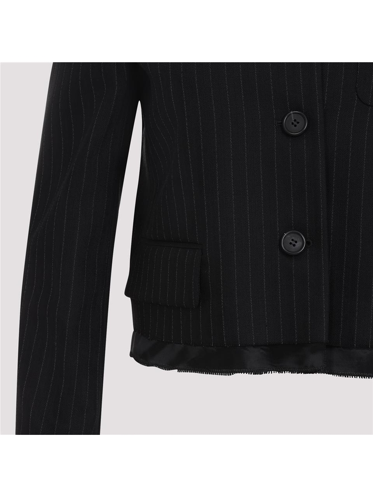 미우미우 SS25 Miu Miu Wool Jacket MH1783SOOO.16FA Black