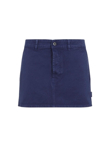 미우미우 SS25 Miu Miu Cotton Mini Skirt MG2340SOOO.1350 Blue