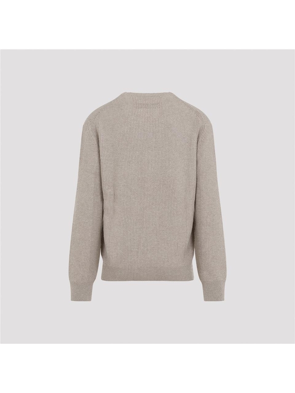 제냐 FW24 Zegna Cashmere Crewneck Sweater RUEK81A8.110 Nude & Neutrals