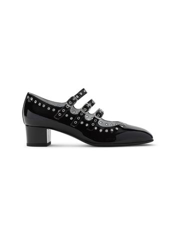 카렐 FW24 Carel Camden Mary Jane Eyelets Pumps CAMDEN Black