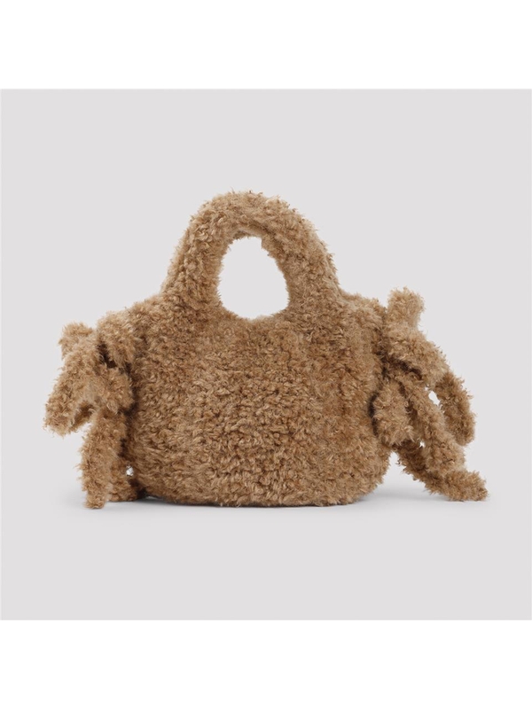 시몬 로샤 FW24 Simone Rocha Embellished Baby Egg Tote Bag BAG174B.0793 Brown