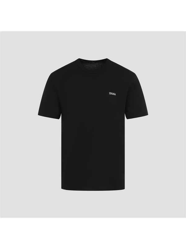 제냐 FW24 Zegna Cotton T-shirt RE7360A5.B760 Black